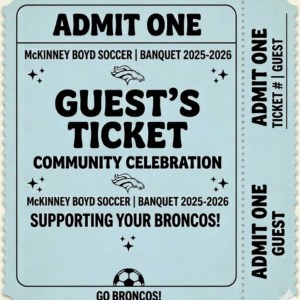 Girls Soccer Banquet Ticket 2026 - Guest Ticket